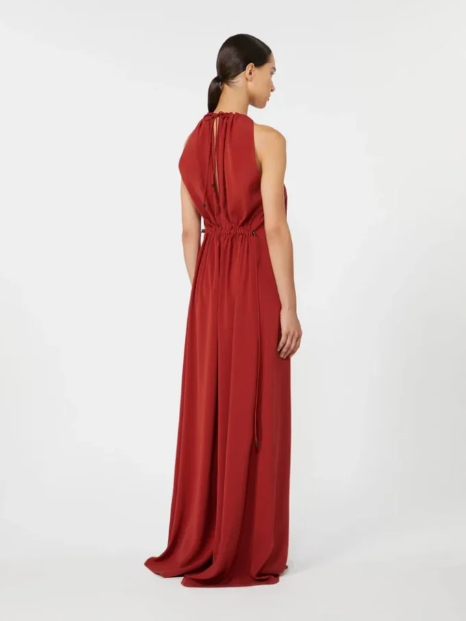 Soepelvallende jumpsuit van envers-satijn, rood Soepelvallende jumpsuit van envers-satijn, rood