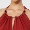 Soepelvallende jumpsuit van envers-satijn, rood Soepelvallende jumpsuit van envers-satijn, rood