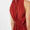 Soepelvallende jumpsuit van envers-satijn, rood Soepelvallende jumpsuit van envers-satijn, rood