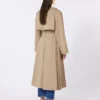 Soepelvallende trenchcoat van katoen en nylon, hazelnootbruin Soepelvallende trenchcoat van katoen en nylon, hazelnootbruin