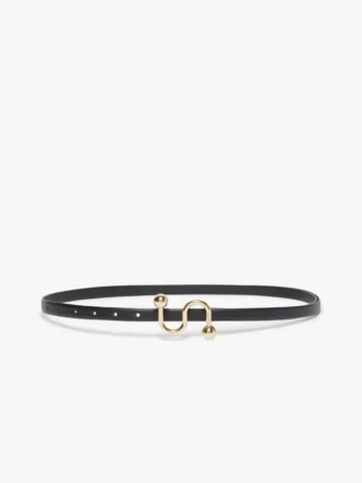 Sportmax-riem met monogram en gesp, zwart