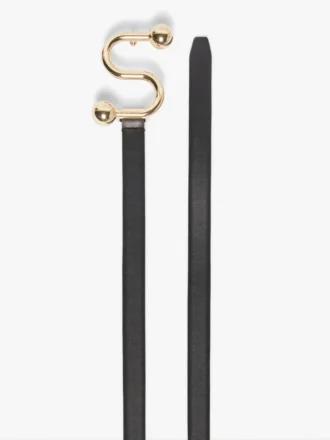 Sportmax-riem met monogram en gesp, zwart