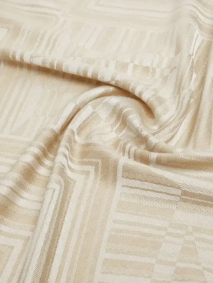 Stola van jacquardwol en zijde, tortelduif