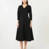 Stretch jersey jurk, zwart Stretch jersey jurk, zwart