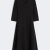 Stretch jersey jurk, zwart Stretch jersey jurk, zwart