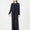 Stretch wollen blazer, marineblauw Stretch wollen blazer, marineblauw