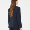 Stretch wollen blazer, marineblauw Stretch wollen blazer, marineblauw