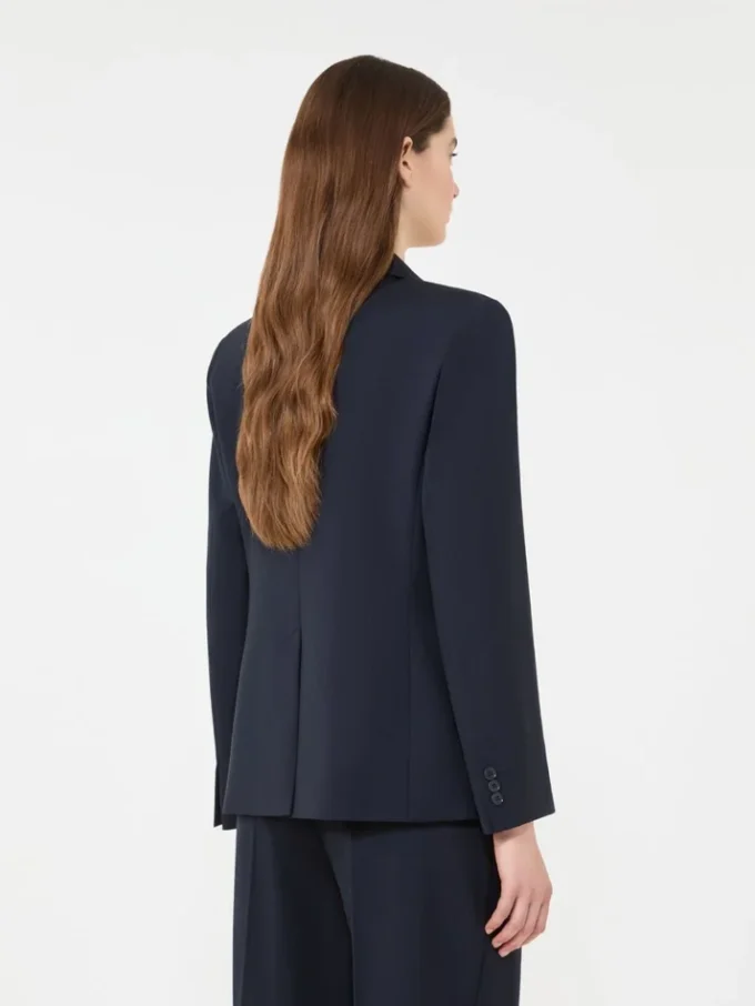 Stretch wollen blazer, marineblauw Stretch wollen blazer, marineblauw