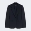 Stretch wollen blazer, marineblauw Stretch wollen blazer, marineblauw