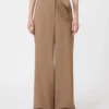 Stretch wollen broek, hazelnootbruin Stretch wollen broek, hazelnootbruin