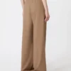 Stretch wollen broek, hazelnootbruin Stretch wollen broek, hazelnootbruin