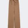 Stretch wollen broek, hazelnootbruin Stretch wollen broek, hazelnootbruin