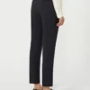 Stretch wollen cigarettebroek, marineblauw
