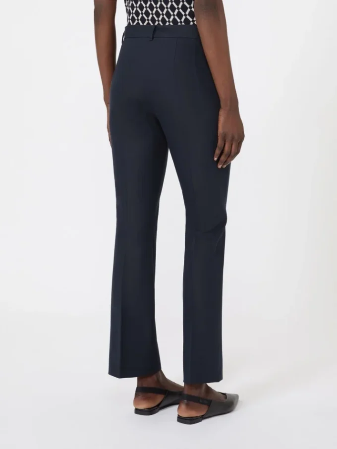 Stretchbroek van katoen en viscose, ultramarijn Stretchbroek van katoen en viscose, ultramarijn