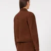 Suède boxy jasje, chocoladebruin Suède boxy jasje, chocoladebruin
