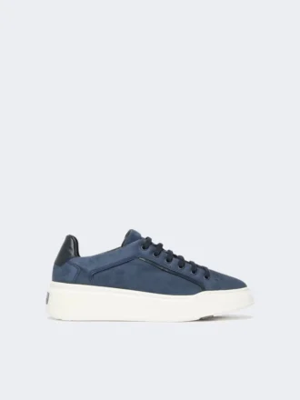 Suède sneakers, ultramarijn