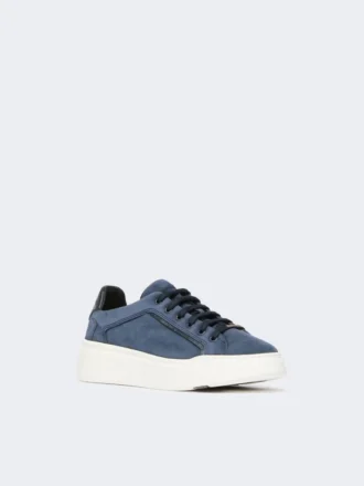 Suède sneakers, ultramarijn