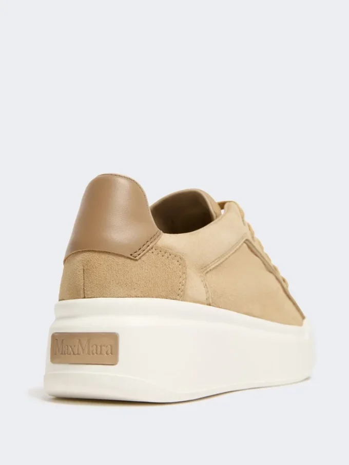 Suède sneakers, zandkleur Suède sneakers, zandkleur