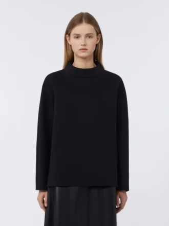 T-shirt van scuba-jersey, zwart T-shirt van scuba-jersey, zwart