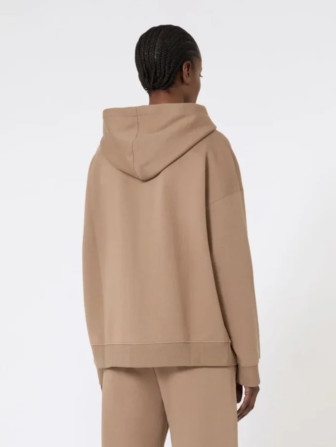 Technisch jersey sweatshirt met rits, camel Technisch jersey sweatshirt met rits, camel