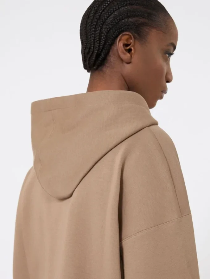Technisch jersey sweatshirt met rits, camel Technisch jersey sweatshirt met rits, camel