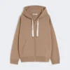 Technisch jersey sweatshirt met rits, camel Technisch jersey sweatshirt met rits, camel