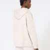 Technisch jersey sweatshirt met rits, ecru