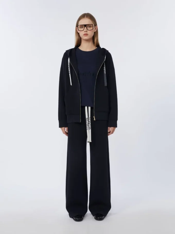 Technisch jersey sweatshirt met rits, ultramarijnblauw Technisch jersey sweatshirt met rits, ultramarijnblauw