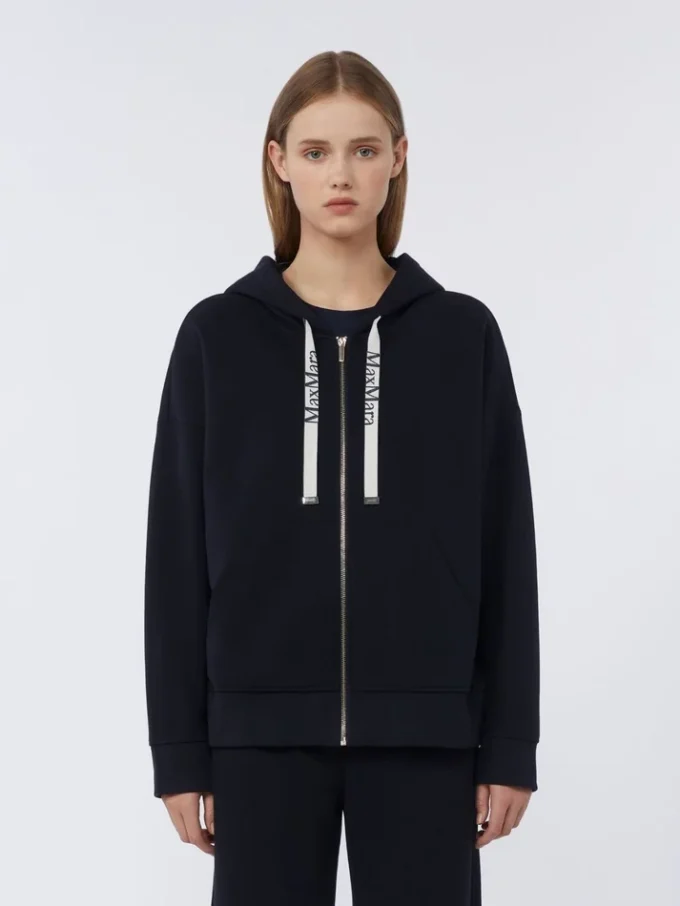 Technisch jersey sweatshirt met rits, ultramarijnblauw Technisch jersey sweatshirt met rits, ultramarijnblauw