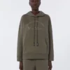 Technisch katoenen jersey sweatshirt, kaki Technisch katoenen jersey sweatshirt, kaki