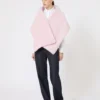 Teddy-stola van alpaca en wol, beige-roze Teddy-stola van alpaca en wol, beige-roze