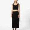 Top van scuba-jersey, zwart Top van scuba-jersey, zwart