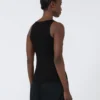Top van viscose-mix garen, zwart Top van viscose-mix garen, zwart