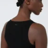 Top van viscose-mix garen, zwart Top van viscose-mix garen, zwart