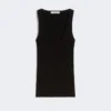 Top van viscose-mix garen, zwart Top van viscose-mix garen, zwart
