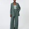 Top van viscose-mix, saliegroen Top van viscose-mix, saliegroen