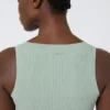 Top van viscose-mix, saliegroen Top van viscose-mix, saliegroen