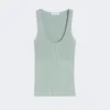 Top van viscose-mix, saliegroen Top van viscose-mix, saliegroen