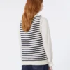 Trui van geribd katoengaren, marineblauw Trui van geribd katoengaren, marineblauw