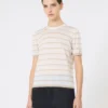 Trui van kasjmier en zijden garen, beige Trui van kasjmier en zijden garen, beige