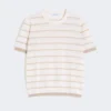 Trui van kasjmier en zijden garen, beige Trui van kasjmier en zijden garen, beige