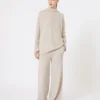 Trui van kasjmiergaren, beige