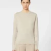 Trui van kasjmiergaren, beige