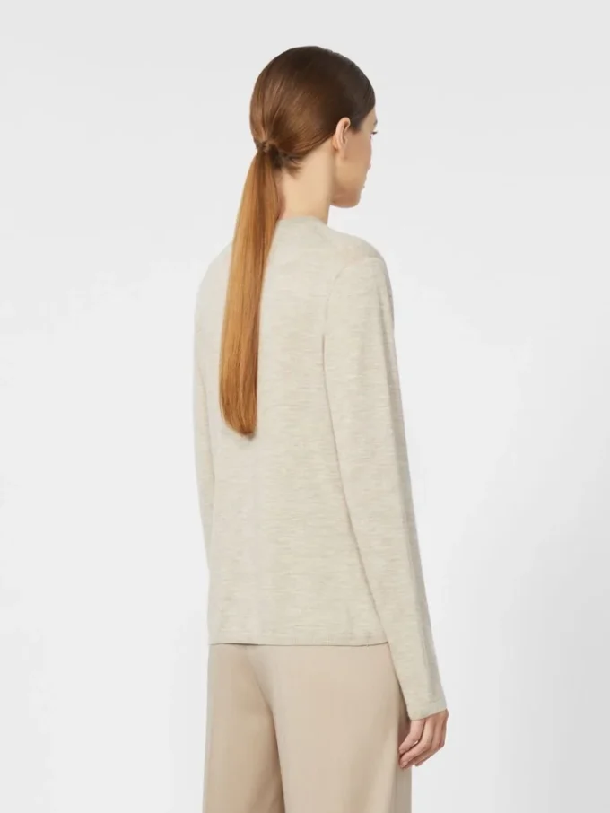 Trui van kasjmiergaren, beige