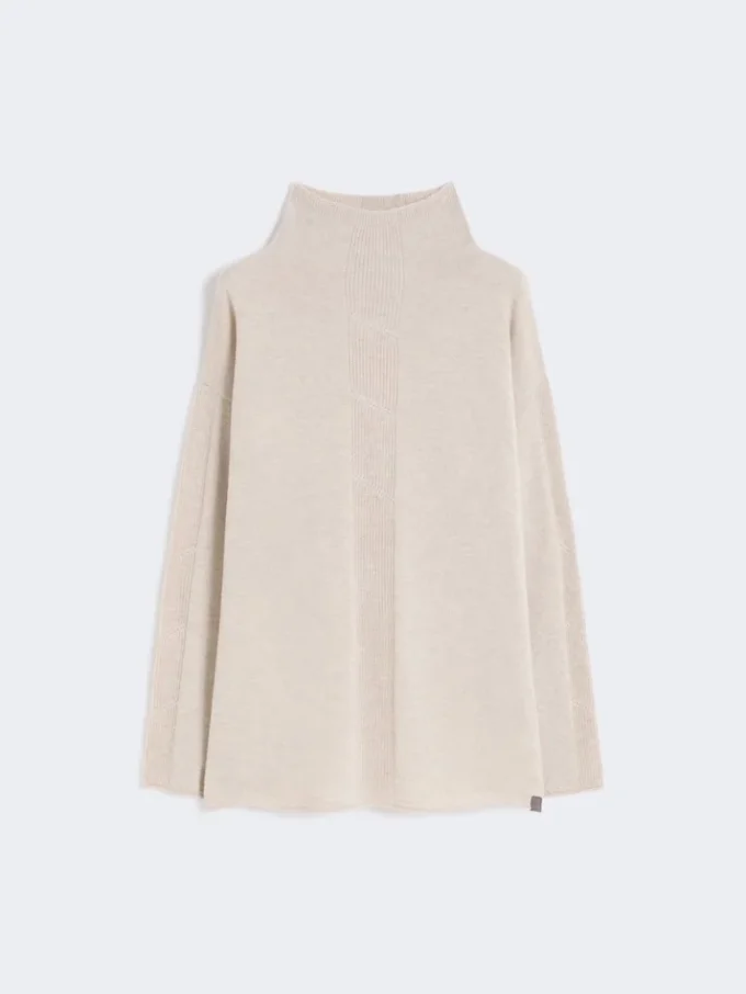 Trui van kasjmiergaren, beige