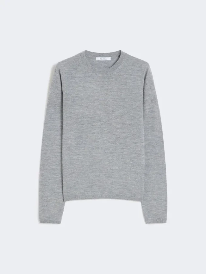 Trui van kasjmiergaren, lichtgrijs Trui van kasjmiergaren, lichtgrijs