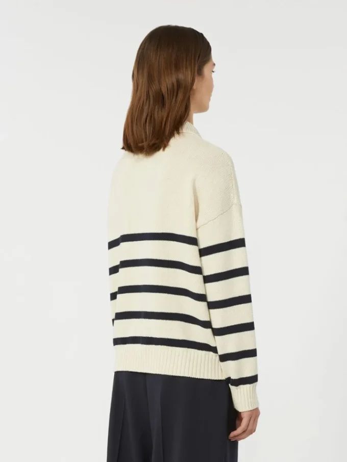 Trui van katoengaren, marineblauw Trui van katoengaren, marineblauw