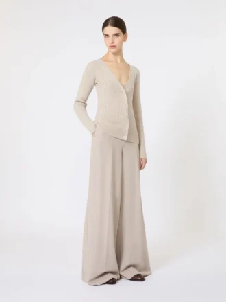 Trui van wol en kasjmier, beige