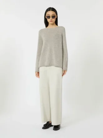 Trui van wol en kasjmier, beige
