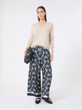 Trui van wol en kasjmier, beige